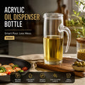 Acrylic Oil Dispenser Bottle with Lid Kitchen Oil Pouring Jug 450ml