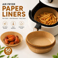 Air Fryer Disposable Paper Liners – Non-Stick Baking Parchment 50 PCS