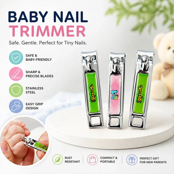 Baby Nail Clipper Stainless Steel – Safe & Precise Nail Cutter for Infants