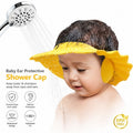 Baby Shower Cap with Ear Protection Adjustable Waterproof Shampoo Hat for Kids Bath Time
