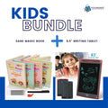 8.5 Inch Multi-Color LCD Writing Tablet Random Colors + 4-in-1 Sank Magic Book Practice