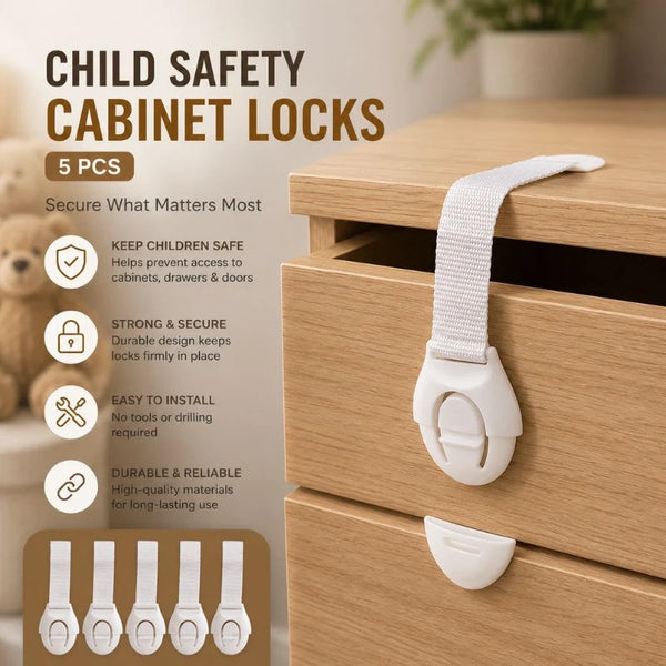 Child Safety Cabinet Locks (5 PCS)