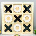 Classical Wooden Tic-Tac-Toe Game