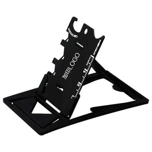 Stainless Steel Credit Card Multitool with Phone Stand