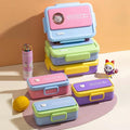 Cute Bear Stainless Steel Lunch Box with Compartments