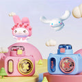 Cute Camera Water Bottle for Kids with Straw & Strap