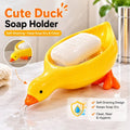 Cute Duck Shape Soap Holder Self Draining Soap Dish Bathroom Soap Box
