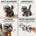 Mini Cute Walking Plush Cat With Sound