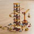 DIY 124Pcs Car Parking Garage Construction Track Set