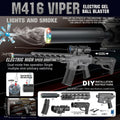 Electric M416 Viper Gel Blaster Gun With Smoke Muffler