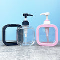 Empty Lotion Pump Bottle Square Plastic Shampoo Body Wash Dispenser