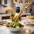 Gold Floral Pastry & Buffet Serving Tongs