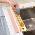 Foldable Kitchen Sink Splash Guard with Organizer