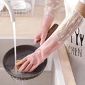 Full Arm Dish Washing Gloves Waterproof Non-Slip Kitchen Cleaning Gloves