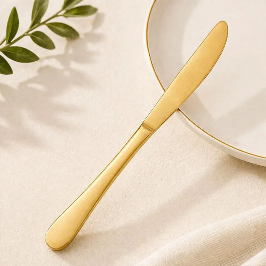 Gold Butter Knife – Premium Stainless Steel Spreader (1 Piece)