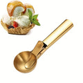 Gold Stainless Steel Ice Cream Scoop with Trigger Release