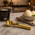 Gold Stainless Steel Ice Cream Scoop with Trigger Release