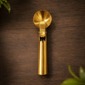 Gold Stainless Steel Ice Cream Scoop with Trigger Release