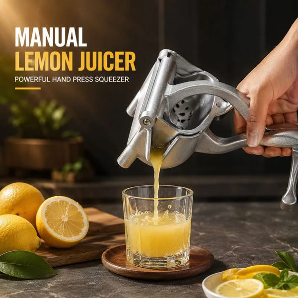 Heavy Duty Manual Lemon Juicer Powerful Hand Press Citrus Fruit Squeezer