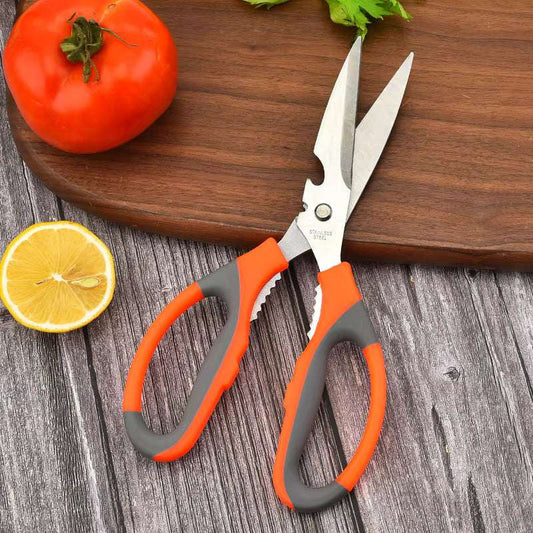 Heavy Duty Stainless Steel Kitchen Scissors, Bottle Opener & Nut Cracker