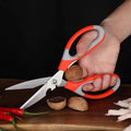 Heavy Duty Stainless Steel Kitchen Scissors, Bottle Opener & Nut Cracker
