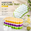 Honeycomb Silicone Ice Cube Tray with Lid
