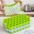 3 in 1 Smart Kitchen Essentials Ice Cubes Tray & Fridge Safety Lock Bundle