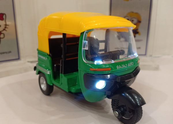 Diecast Metal 1:14 Scale CNG Auto Rickshaw