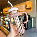 Ice Tumbler Water Bottle with Straw & Handle – 1300ml