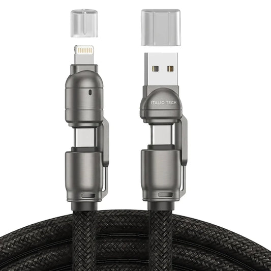 Italio Tech Link Ultra 240W Fast Charging 4 in 1 Cable