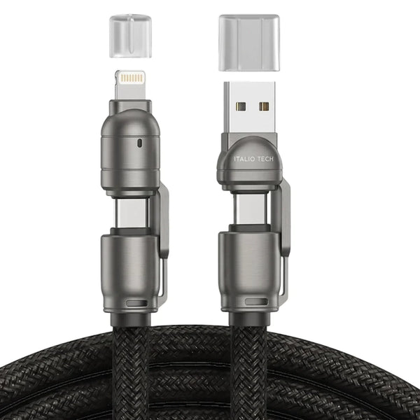 Italio Tech Link Ultra 240W Fast Charging 4 in 1 Cable