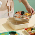 Kids Lunch Box 304 Stainless Steel 3 Compartment Bento Box Dinosaur Cartoon Design