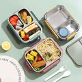 Kids Lunch Box 304 Stainless Steel Bento Food Container with Compartments