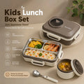 Kids Lunch Box Set 304 Stainless Steel Thermal Bento Box with Soup Cup