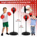 Kids Adjustable Height Boxing Game Stand