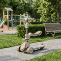 Kids Adjustable Height Seat Scooter With Light & Music - Brown
