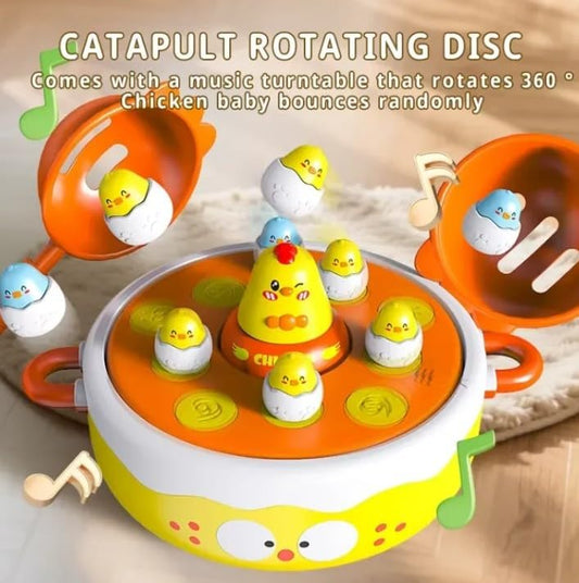 Kids Cute Chick Fishing & Bouncing Carousel Game