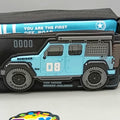 Kids Jeep Themed Pencil Pouch - Blue