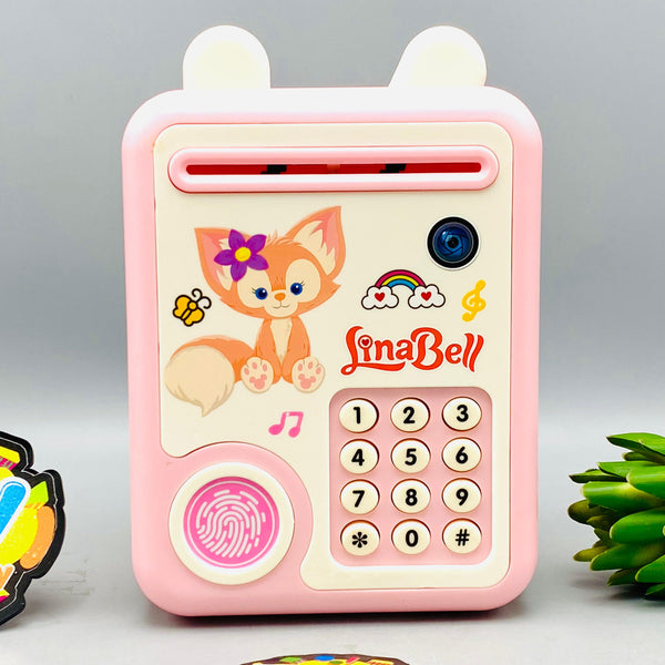 Kids Lina Bell Themed Fingerprint & Password Unlock ATM