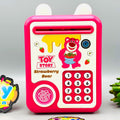 Kids Strawberry Bear Themed Fingerprint & Password Unlock ATM