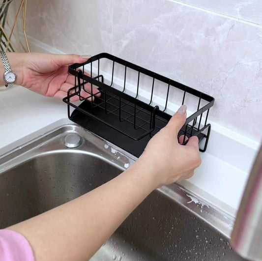 3 in 1 Kitchen Cleaning Bundle Sink Organizer Gloves & Cleaning Cloth Set