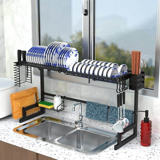 Kitchen Storage Shelf Over the Sink - Open Multi-Layer Organizer