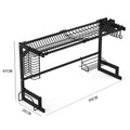Kitchen Storage Shelf Over the Sink - Open Multi-Layer Organizer