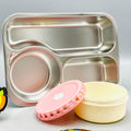 Large Capacity Stainless Steel Lunch Box With Spoon & Chopsticks