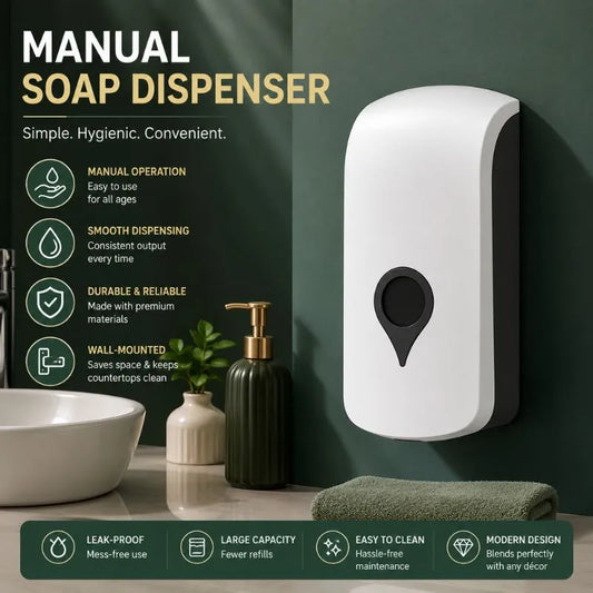 Manual Soap Dispenser Bathroom Wall Mounted Soap Dispenser