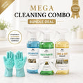 Mega Cleaning Combo – 3 Powerful Cleaners + Silicone Washing Gloves