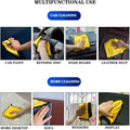 MicroFiber Towel Yellow And Grey Double Sided 40cm x 30cm