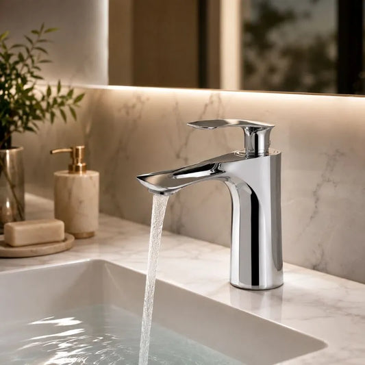 Modern Bathroom Sink Faucet – Premium Chrome Basin Mixer Tap