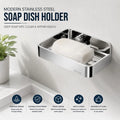 Modern Stainless Steel Wall-Mounted Soap Dish Holder