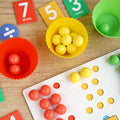 Wooden Montessori Clamp Beads Board